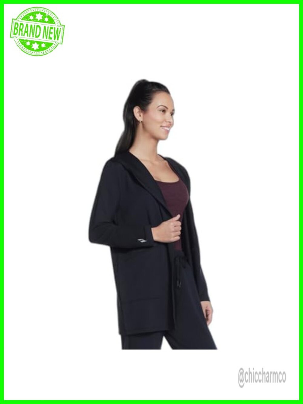 Skechers Women's Restful Hoodigan French Terry Hooded Cardigan